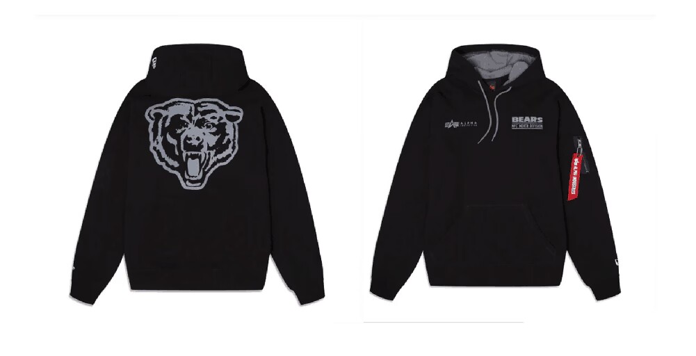 Men Chicago Bears 2024 Nike NFL black hoodie